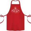 Bodybuilder Gym Training Top Bodybuilding Cotton Apron 100% Organic Red