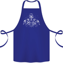 Bodybuilder Gym Training Top Bodybuilding Cotton Apron 100% Organic Royal Blue