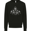 Bodybuilder Gym Training Top Bodybuilding Kids Sweatshirt Jumper Black