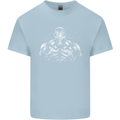 Bodybuilder Gym Training Top Bodybuilding Kids T-Shirt Childrens Light Blue