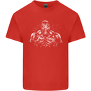 Bodybuilder Gym Training Top Bodybuilding Kids T-Shirt Childrens Red