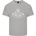 Bodybuilder Gym Training Top Bodybuilding Kids T-Shirt Childrens Sports Grey