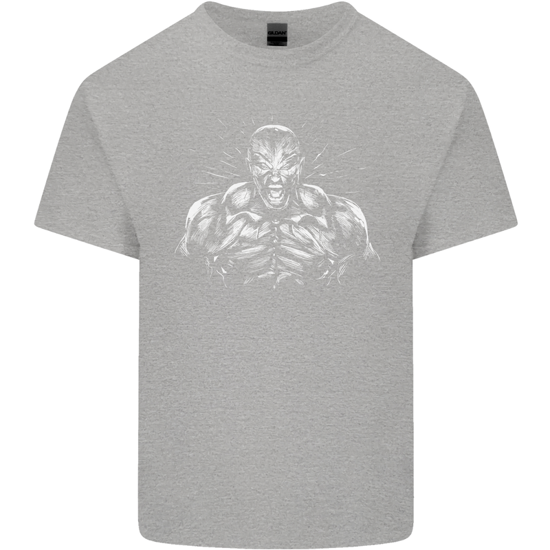 Bodybuilder Gym Training Top Bodybuilding Kids T-Shirt Childrens Sports Grey
