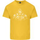 Bodybuilder Gym Training Top Bodybuilding Kids T-Shirt Childrens Yellow