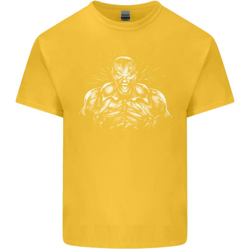 Bodybuilder Gym Training Top Bodybuilding Kids T-Shirt Childrens Yellow
