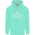 Bodybuilder Gym Training Top Bodybuilding Mens 80% Cotton Hoodie Peppermint