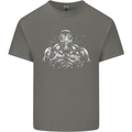 Bodybuilder Gym Training Top Bodybuilding Mens Cotton T-Shirt Tee Top Charcoal