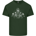 Bodybuilder Gym Training Top Bodybuilding Mens Cotton T-Shirt Tee Top Forest Green