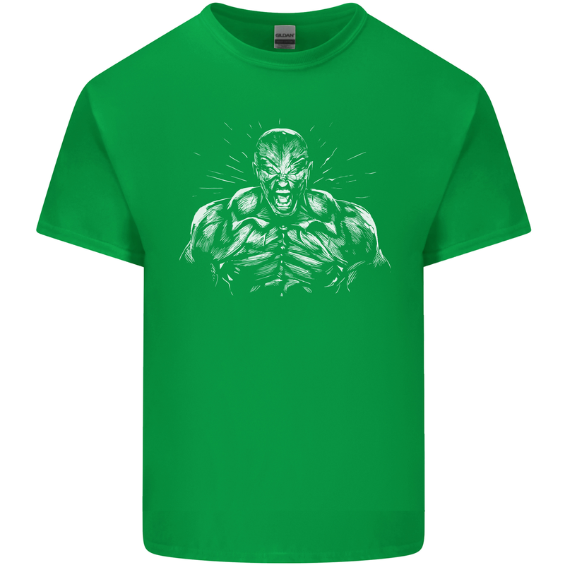 Bodybuilder Gym Training Top Bodybuilding Mens Cotton T-Shirt Tee Top Irish Green