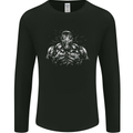 Bodybuilder Gym Training Top Bodybuilding Mens Long Sleeve T-Shirt Black