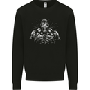 Bodybuilder Gym Training Top Bodybuilding Mens Sweatshirt Jumper Black