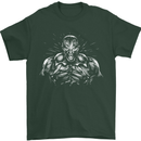 Bodybuilder Gym Training Top Bodybuilding Mens T-Shirt 100% Cotton Forest Green