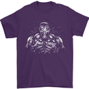 Bodybuilder Gym Training Top Bodybuilding Mens T-Shirt 100% Cotton Purple