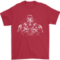Bodybuilder Gym Training Top Bodybuilding Mens T-Shirt 100% Cotton Red