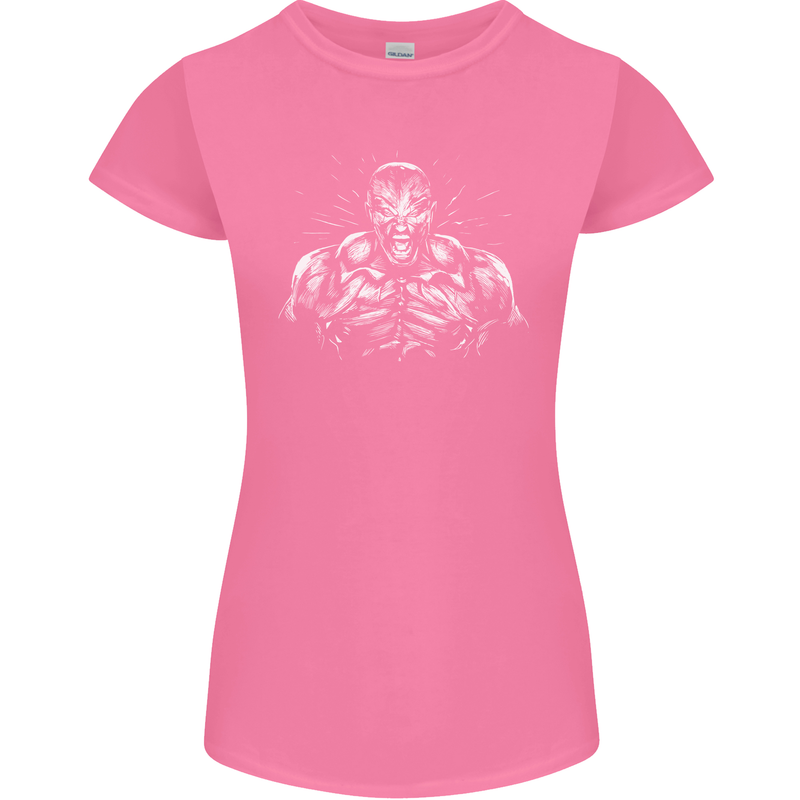Bodybuilder Gym Training Top Bodybuilding Womens Petite Cut T-Shirt Azalea