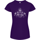 Bodybuilder Gym Training Top Bodybuilding Womens Petite Cut T-Shirt Purple