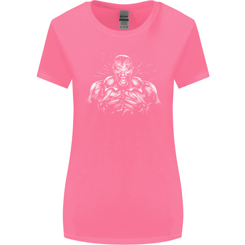 Bodybuilder Gym Training Top Bodybuilding Womens Wider Cut T-Shirt Azalea