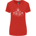 Bodybuilder Gym Training Top Bodybuilding Womens Wider Cut T-Shirt Red