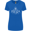 Bodybuilder Gym Training Top Bodybuilding Womens Wider Cut T-Shirt Royal Blue