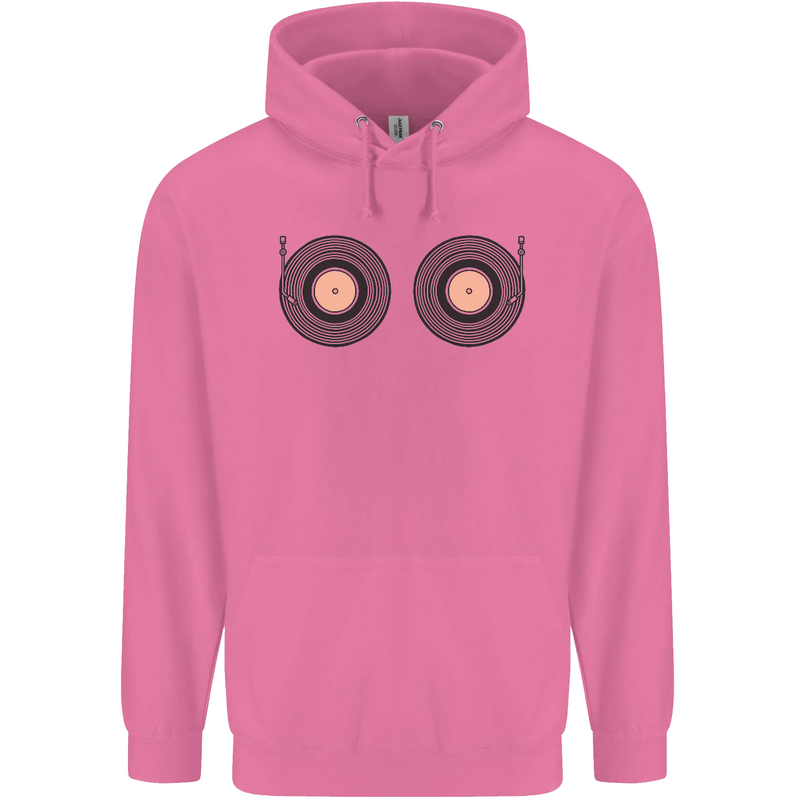 Boob Decks DJ DJing Funny Turntable Vinyl Childrens Kids Hoodie Azalea