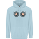 Boob Decks DJ DJing Funny Turntable Vinyl Childrens Kids Hoodie Light Blue