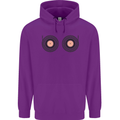 Boob Decks DJ DJing Funny Turntable Vinyl Childrens Kids Hoodie Purple