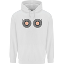 Boob Decks DJ DJing Funny Turntable Vinyl Childrens Kids Hoodie White