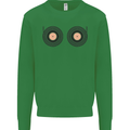 Boob Decks DJ DJing Funny Turntable Vinyl Kids Sweatshirt Jumper Irish Green