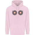 Boob Decks DJ DJing Funny Turntable Vinyl Mens 80% Cotton Hoodie Light Pink