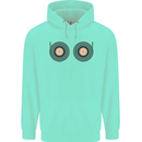Boob Decks DJ DJing Funny Turntable Vinyl Mens 80% Cotton Hoodie Peppermint