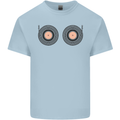 Boob Decks DJ DJing Funny Turntable Vinyl Mens Cotton T-Shirt Tee Top Light Blue