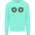 Boob Decks DJ DJing Funny Turntable Vinyl Mens Sweatshirt Jumper Peppermint