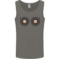 Boob Decks DJ DJing Funny Turntable Vinyl Mens Vest Tank Top Charcoal