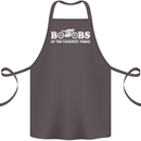 Boobs & Bikes Funny Biker Motorcycle Cotton Apron 100% Organic Dark Grey