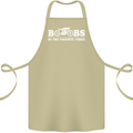 Boobs & Bikes Funny Biker Motorcycle Cotton Apron 100% Organic Khaki