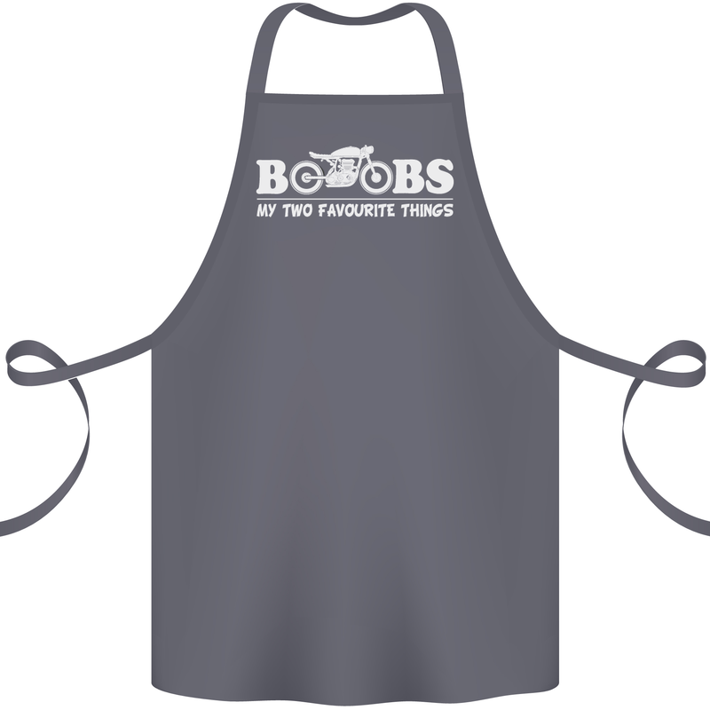 Boobs & Bikes Funny Biker Motorcycle Cotton Apron 100% Organic Steel