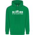 Boobs & Bikes Funny Biker Motorcycle Mens 80% Cotton Hoodie Irish Green