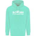 Boobs & Bikes Funny Biker Motorcycle Mens 80% Cotton Hoodie Peppermint