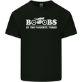 Boobs & Bikes Funny Biker Motorcycle Mens Cotton T-Shirt Tee Top Black