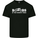 Boobs & Bikes Funny Biker Motorcycle Mens Cotton T-Shirt Tee Top Black