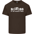 Boobs & Bikes Funny Biker Motorcycle Mens Cotton T-Shirt Tee Top Dark Chocolate