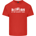 Boobs & Bikes Funny Biker Motorcycle Mens Cotton T-Shirt Tee Top Red