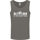 Boobs & Bikes Funny Biker Motorcycle Mens Vest Tank Top Charcoal