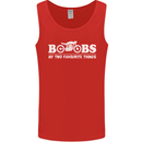 Boobs & Bikes Funny Biker Motorcycle Mens Vest Tank Top Red