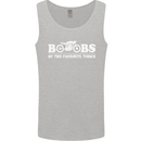 Boobs & Bikes Funny Biker Motorcycle Mens Vest Tank Top Sports Grey