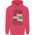 Book Reading Re-Enter Society Funny Childrens Kids Hoodie Heliconia