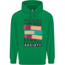 Book Reading Re-Enter Society Funny Childrens Kids Hoodie Irish Green