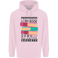 Book Reading Re-Enter Society Funny Childrens Kids Hoodie Light Pink
