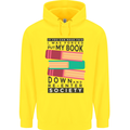Book Reading Re-Enter Society Funny Childrens Kids Hoodie Yellow
