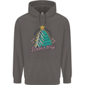 Books Only Christmas Tree Funny Bookworm Mens 80% Cotton Hoodie Charcoal